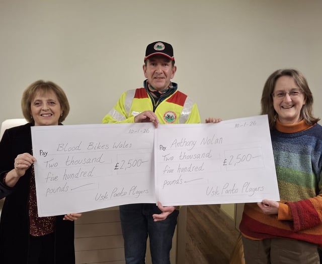 Usk Panto raises record funds for charities