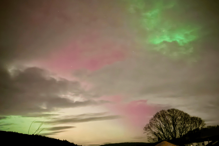 Another photo of the Northern lights taken in Monmouth!