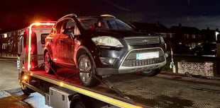Car seized after driver legs it