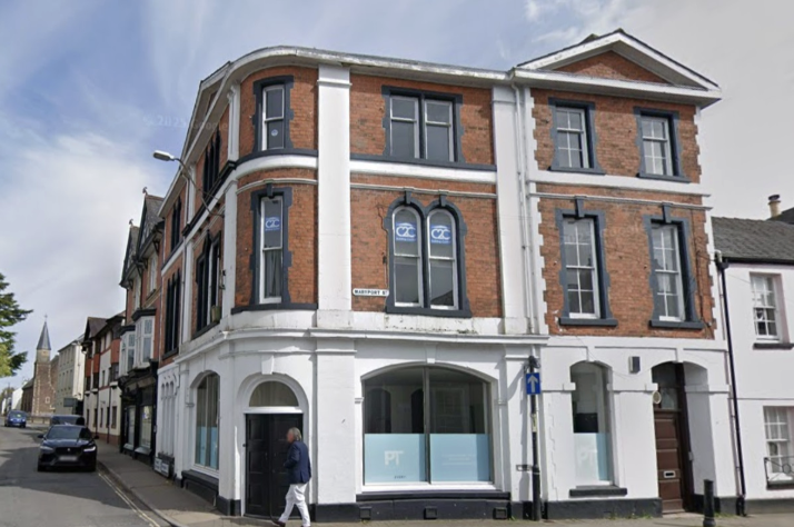 The upper floors of this former Barclays Bank building are to be converted to a residential use. 
