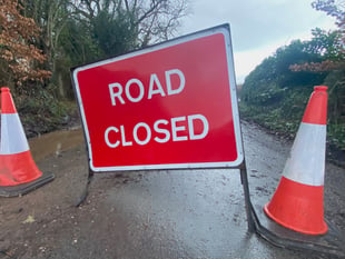 Temporary road closure on Chepstow High Street