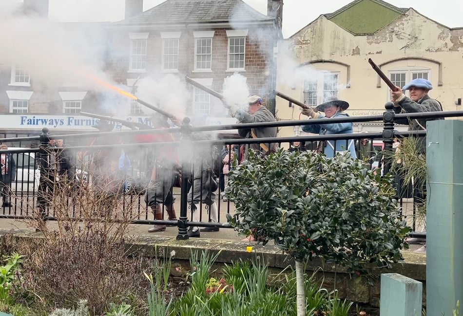 Muskets fired as Battle of Coleford is remembered.