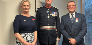 Couple honoured with British Empire Medals for son's legacy