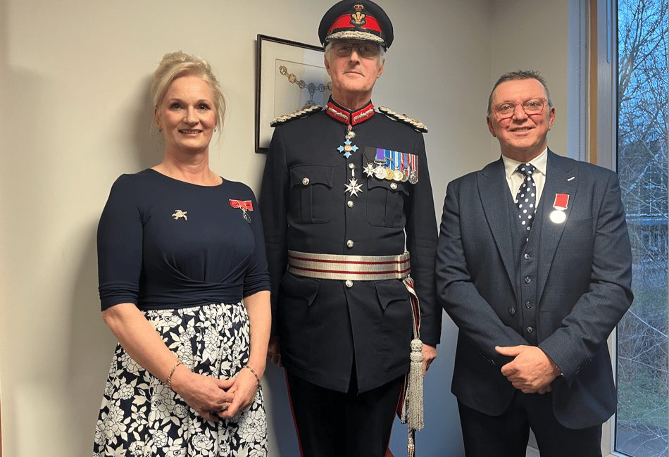 Couple honoured with British Empire Medals for son's legacy