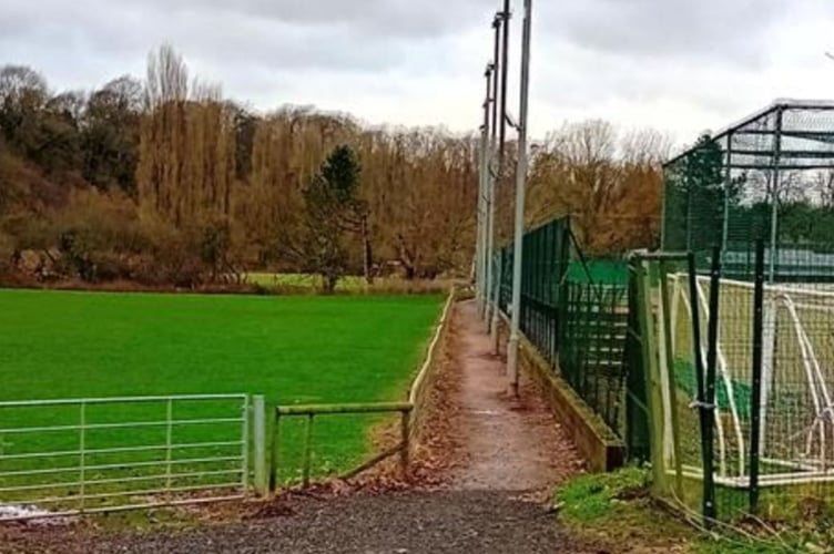 This gravel path would be widened, to include a grass track, to create a new path on the opposite side of existing tennis courts from a path currently running alongside a cricket pitch. 


