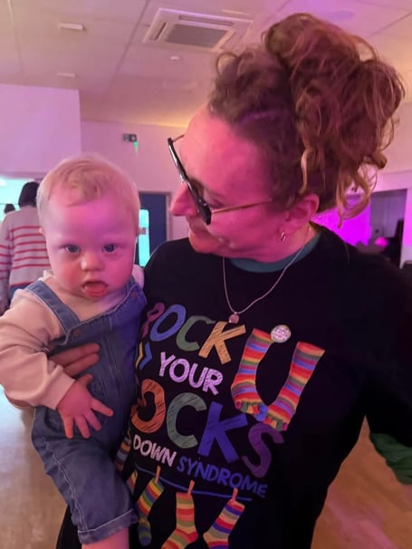 Mum Lucy Bennett supporting World Syndrome Day