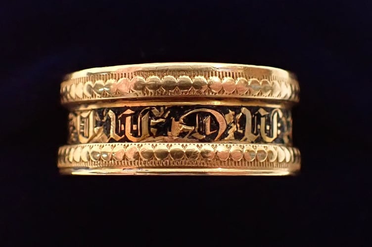Victorian Gold Mourning Ring