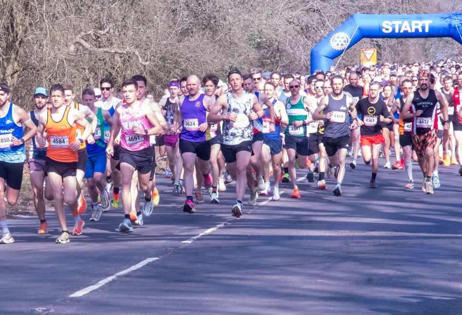 Perfect conditions for half marathon