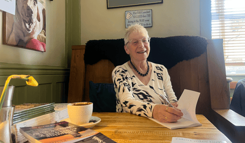 Local author sells 40 novels at book signing event in Staunton