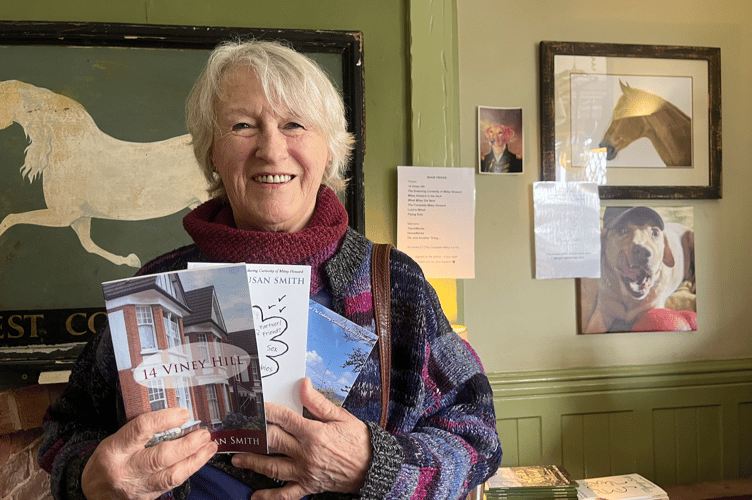 Barbro Fox at the book signing event in Staunton