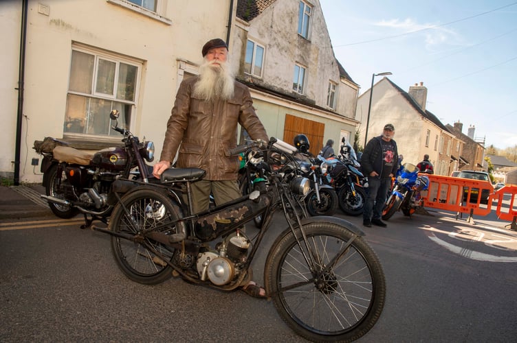 David Benn bought this 1950 Francis Barnett  auto bike to retain its largely original condition.