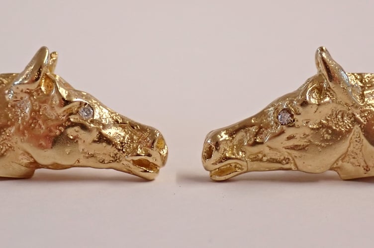 Gold Horse Cufflinks