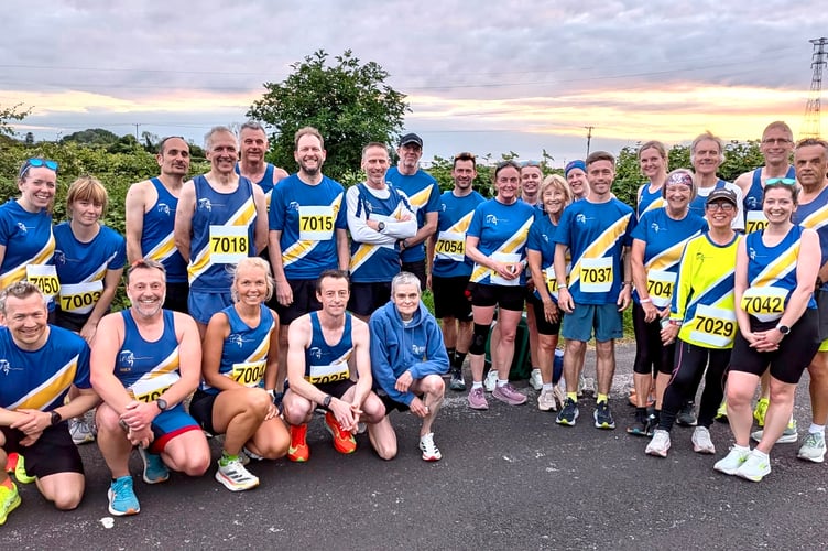 Spirits were out in force running over the Severn Bridge