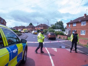 Police cordon major route through Caldicot