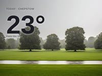 Chepstow: light rain, high of 23°C