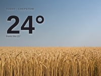 Chepstow: sunny day, high of 24°C