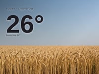 Chepstow: sunny day, high of 26°C