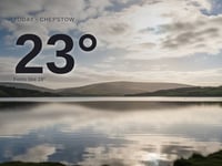 Chepstow: partly cloudy day, high of 23°C